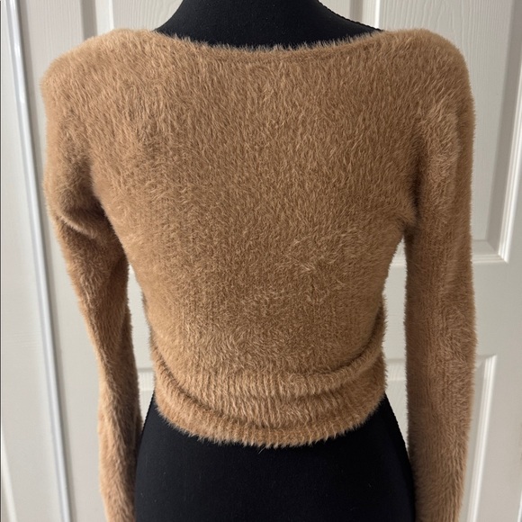 Aerie Brown V-Neck Sweater-XS - Picture 10 of 10